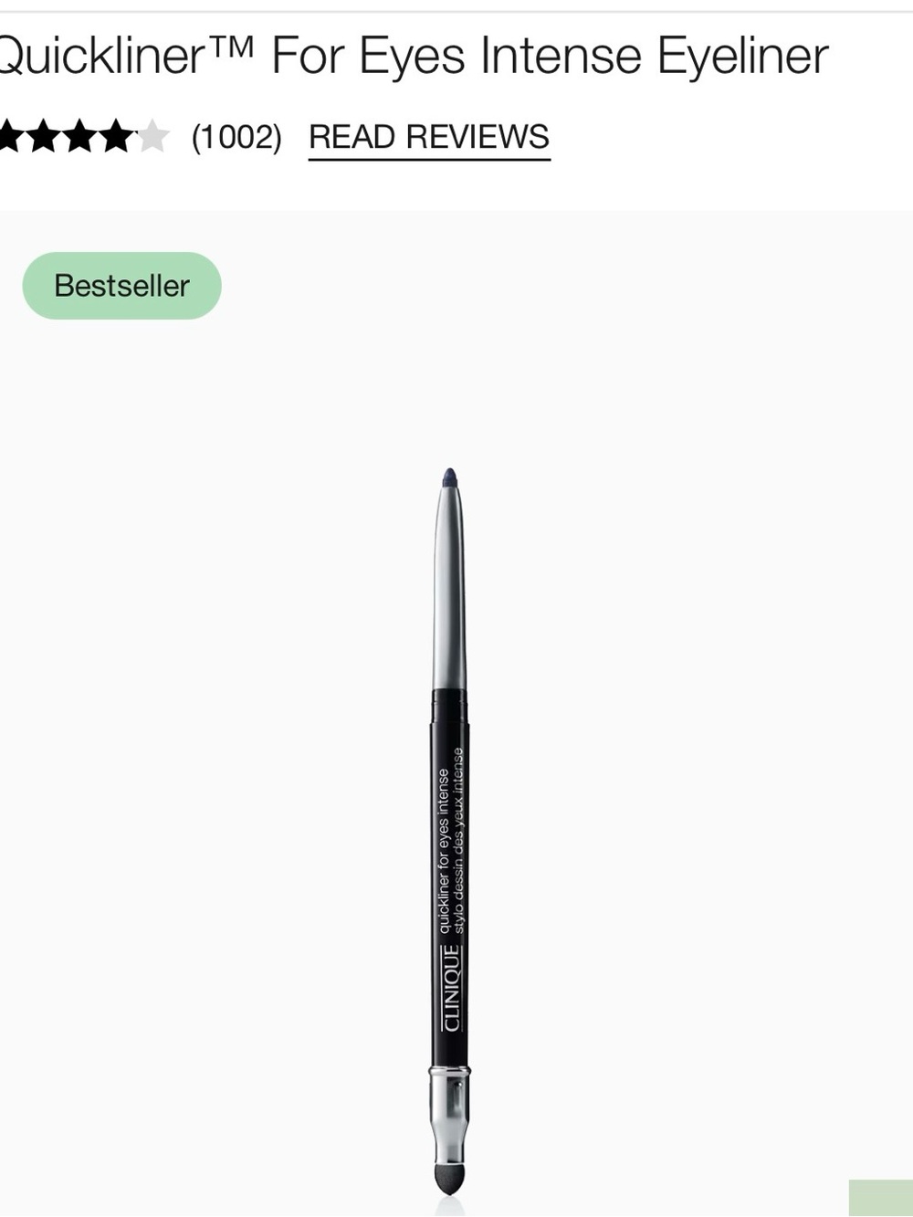 Clinique Quickliner for Intense Eyes